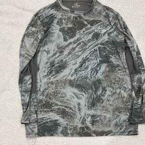 Realtree Gray Long Sleeve Tee Classic Crew